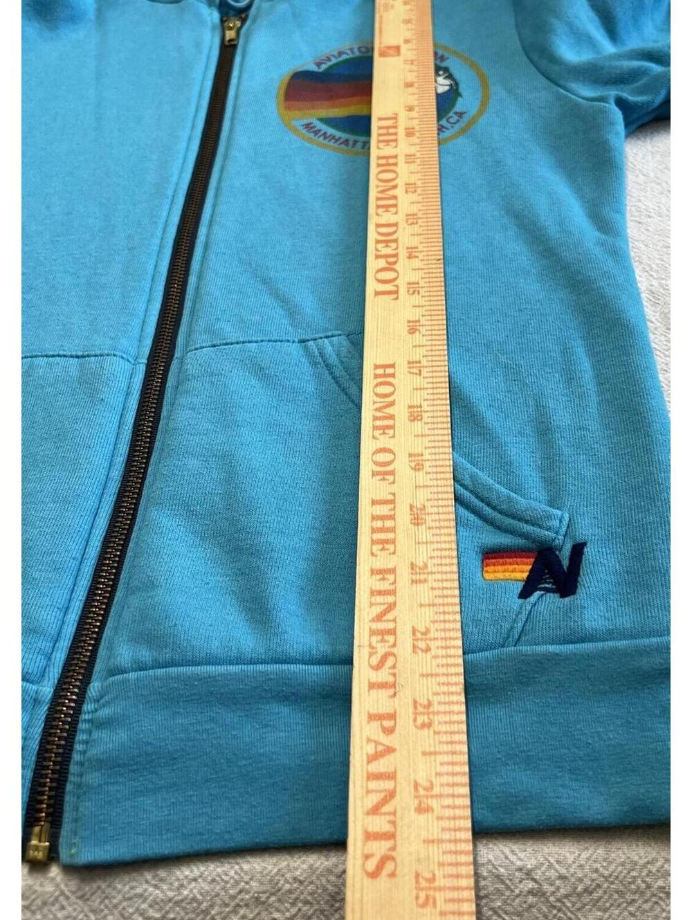 Aviator Nation Manhattan Beach Zip Hoodie // Retro Surf California Beach S - Picture 5 of 7